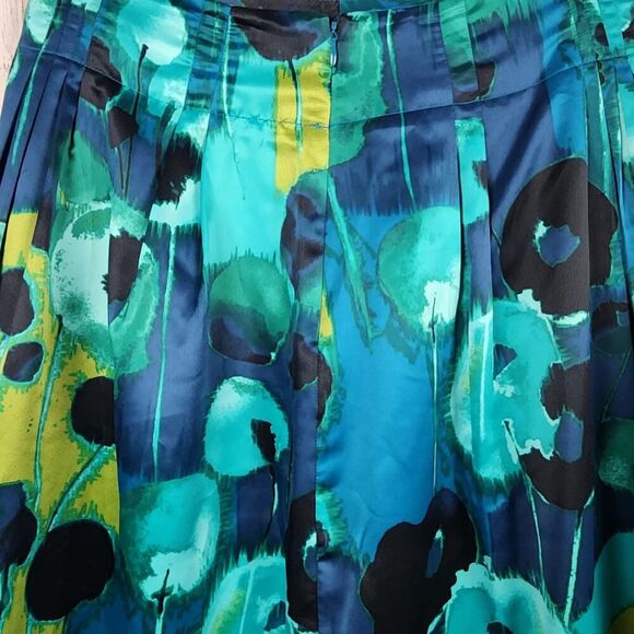 Worthington Multicolored Lined Midi Skirt Blue Size 8 - Picture 4 of 10